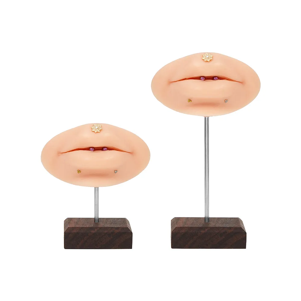 Tilum Wooden Display Stand for Body Jewelry — Choose Size and Color