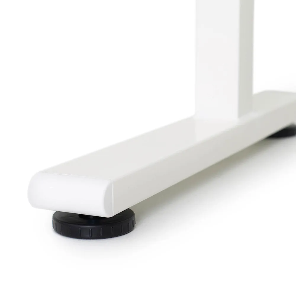 Tranzendesk 55" Side Crank Standing Desk - White