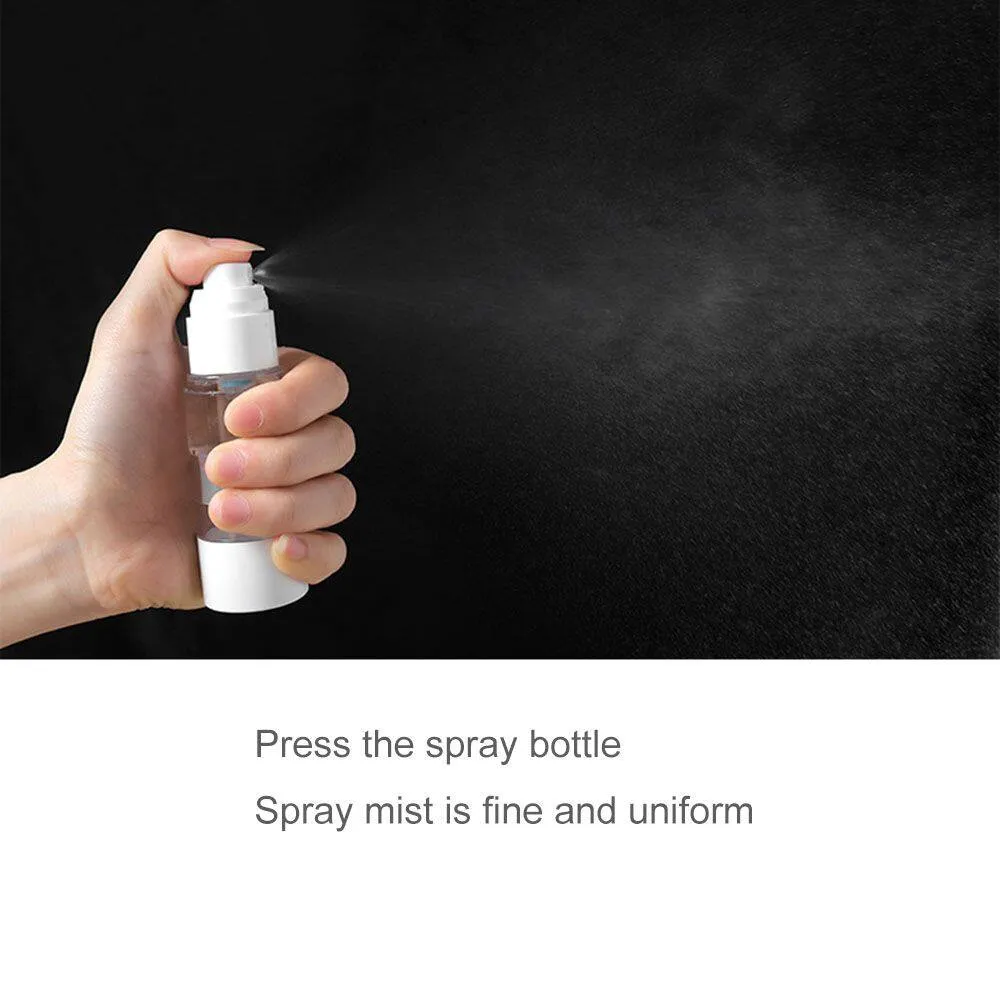 Travel Press Type Mini Vacuum Airless Spray/Lotion Pump Bottle Empty Refillable Cosmetic Body Cream Storage Dispenser