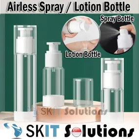 Travel Press Type Mini Vacuum Airless Spray/Lotion Pump Bottle Empty Refillable Cosmetic Body Cream Storage Dispenser