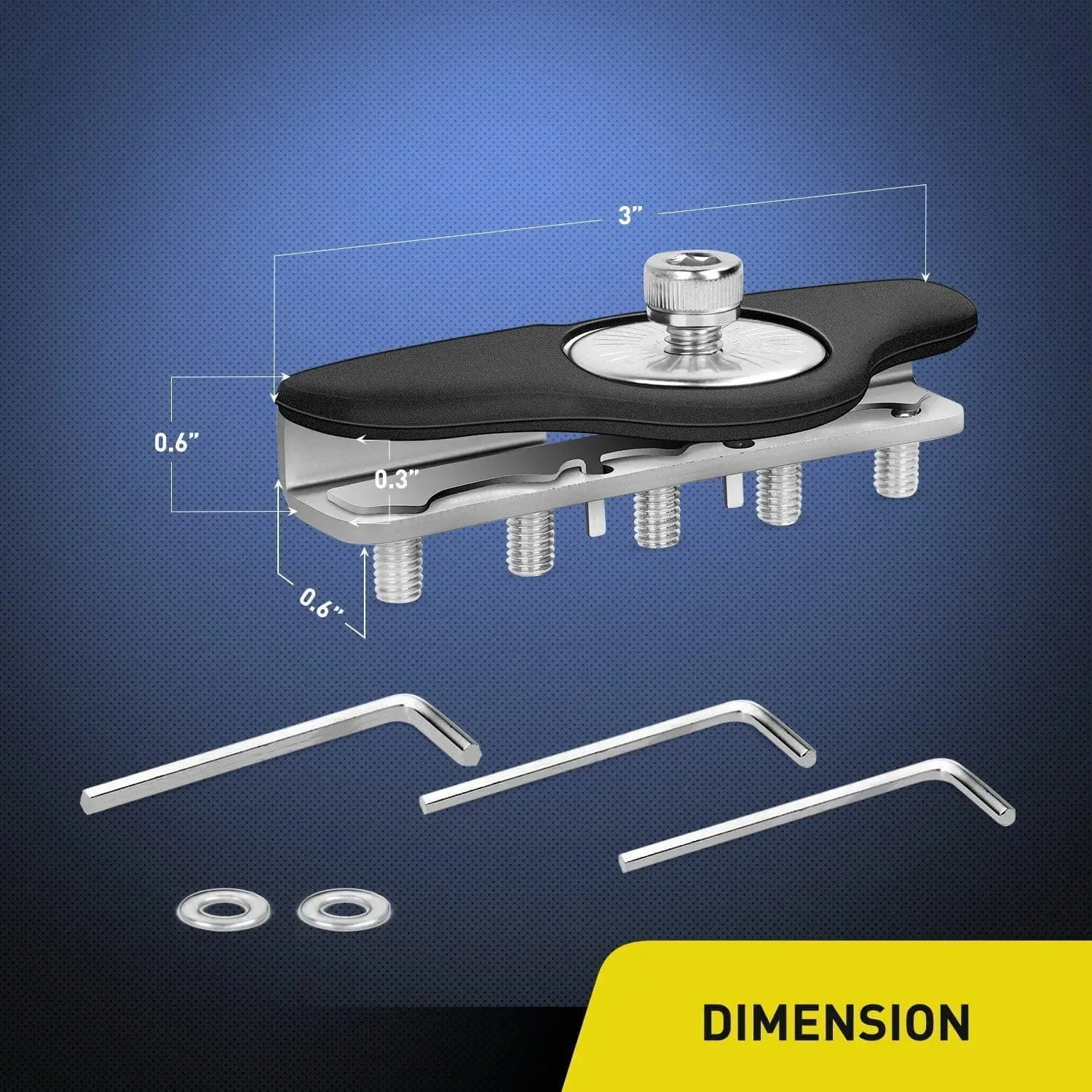 Universal Hood Clamp Holder Mount Bracket (Pair)