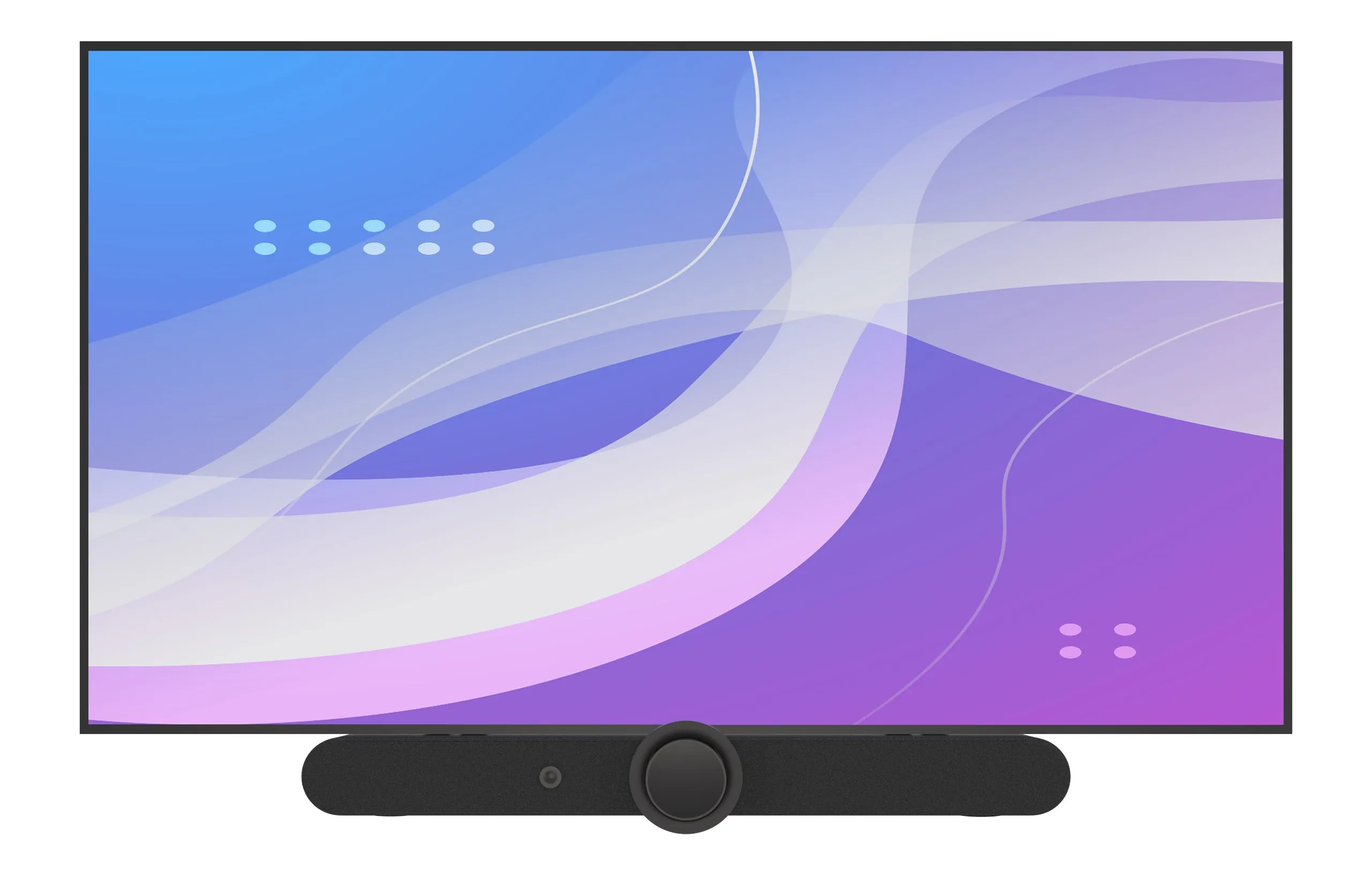 Universal UC/VC Soundbar Mount for 55" to 98"  Single Displays and 55" to 75" Dual Displays