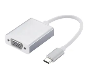 USB 3.1 Type C Male Converter Type C to VGA A Female - Aluminum Housing
