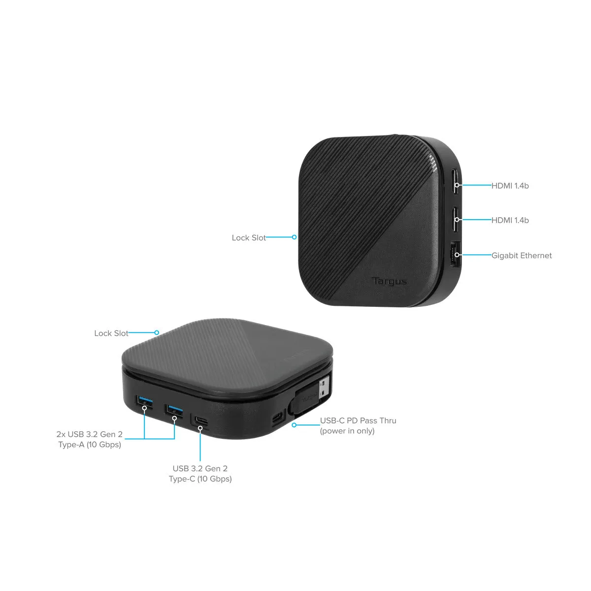 USB-C® Universal Dual HD Docking Station with 80W PD Pass-Thru