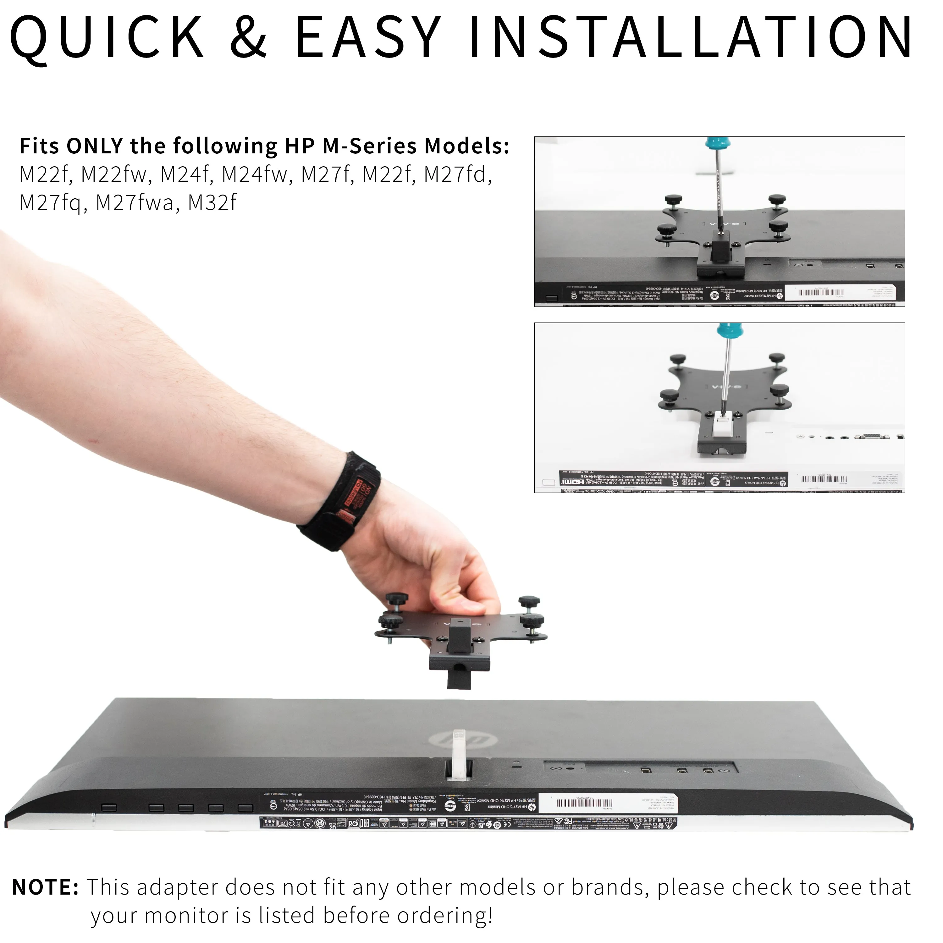 VESA Adapter for Compatible HP M-Series Monitors