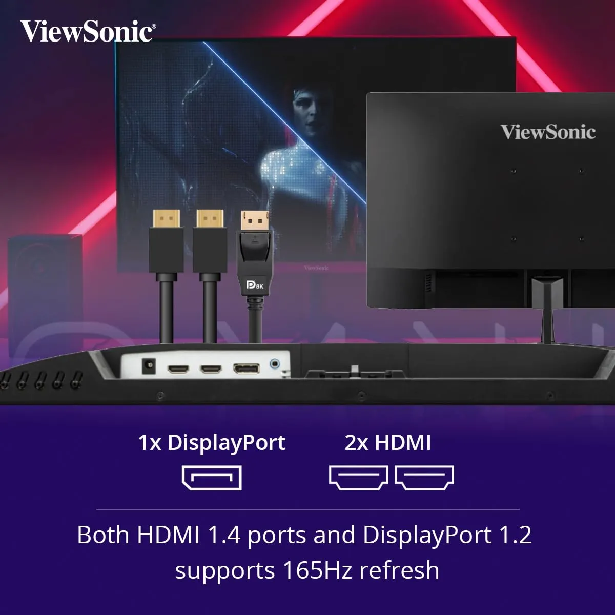 ViewSonic VX2479-HD-PRO (24") / VX2779-HD-PRO (27”) IPS Gaming Monitor | 180Hz | HDR10 | AMD FreeSync | 1ms