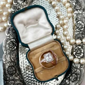Vintage Jewelry Box - Teal Exterior