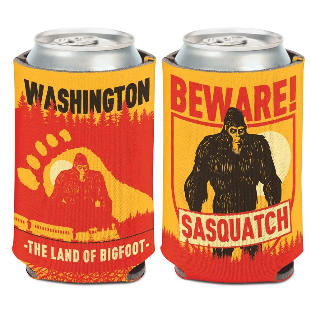 Washington "The Land of Bigfoot" Beware Sasquatch WinCraft Drink Can Cooler