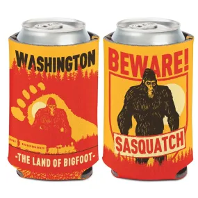 Washington "The Land of Bigfoot" Beware Sasquatch WinCraft Drink Can Cooler