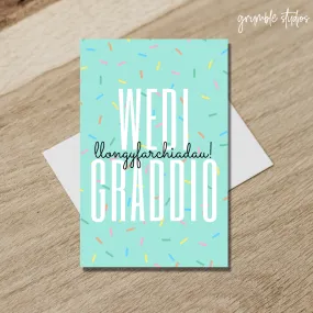 Wedi Graddio Welsh Card