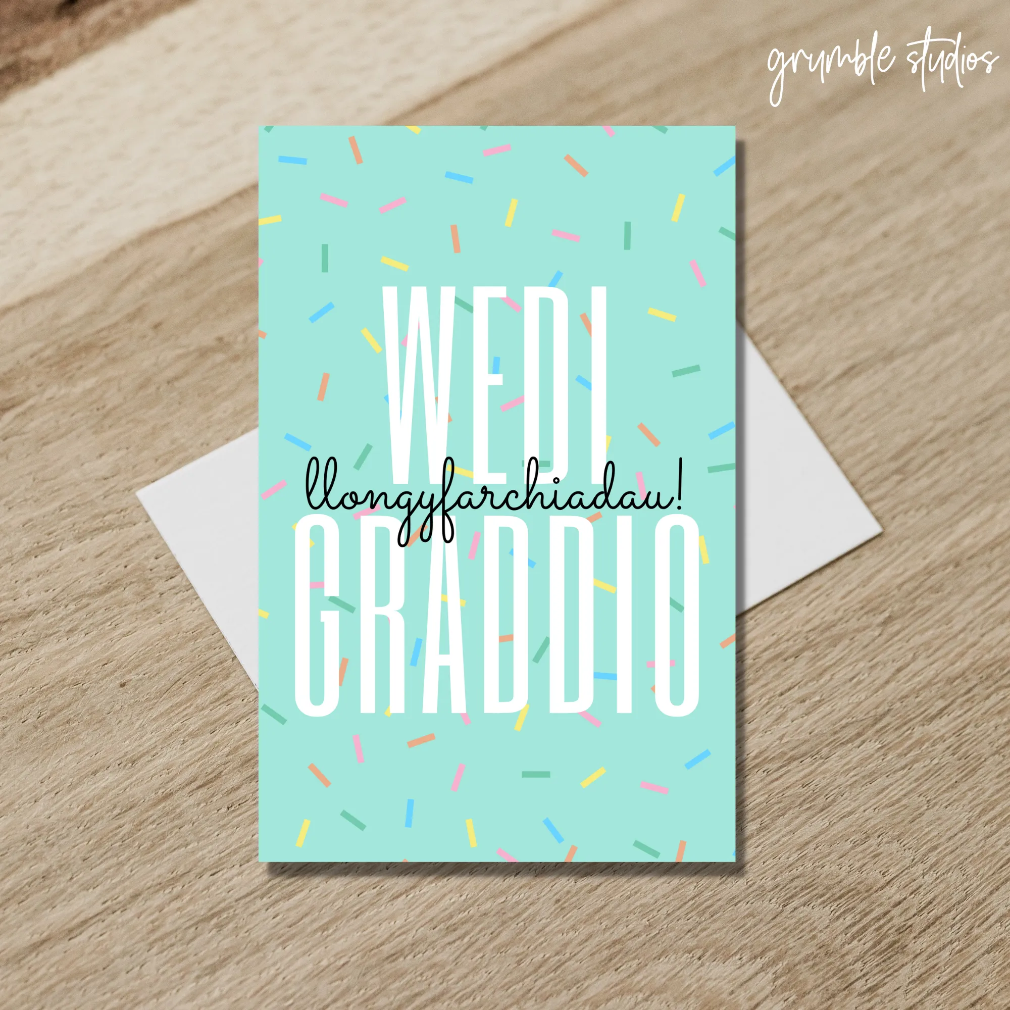 Wedi Graddio Welsh Card