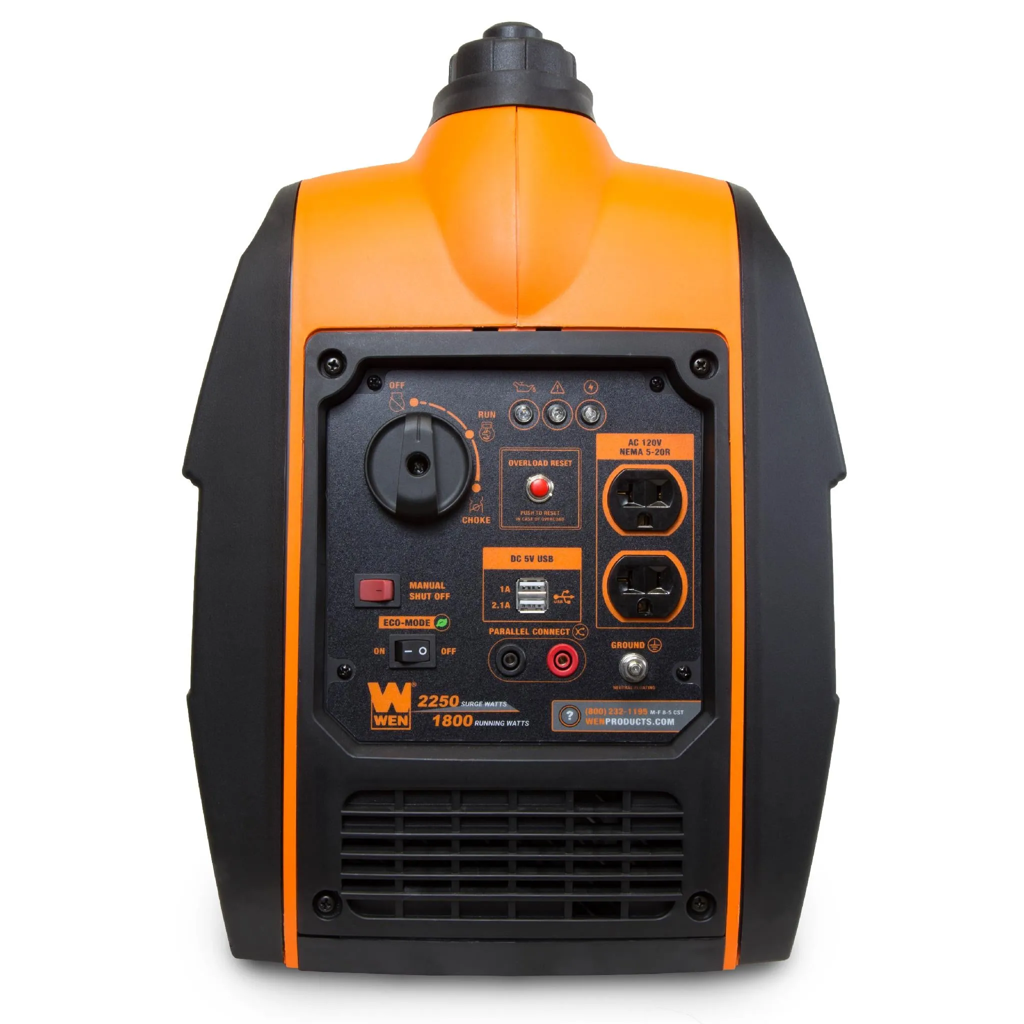 WEN 56225i Super Quiet 2250-Watt Portable Inverter Generator with Fuel Shut-Off