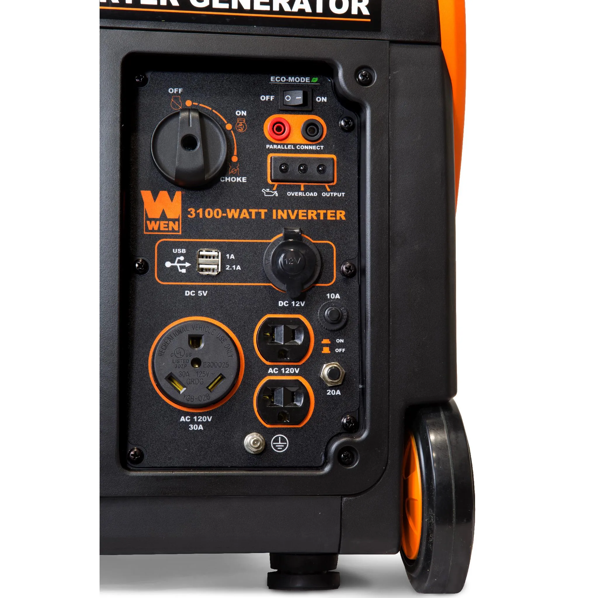 WEN 56310i-RV Super Quiet 3100-Watt RV-Ready Portable Inverter Generator, CARB Compliant
