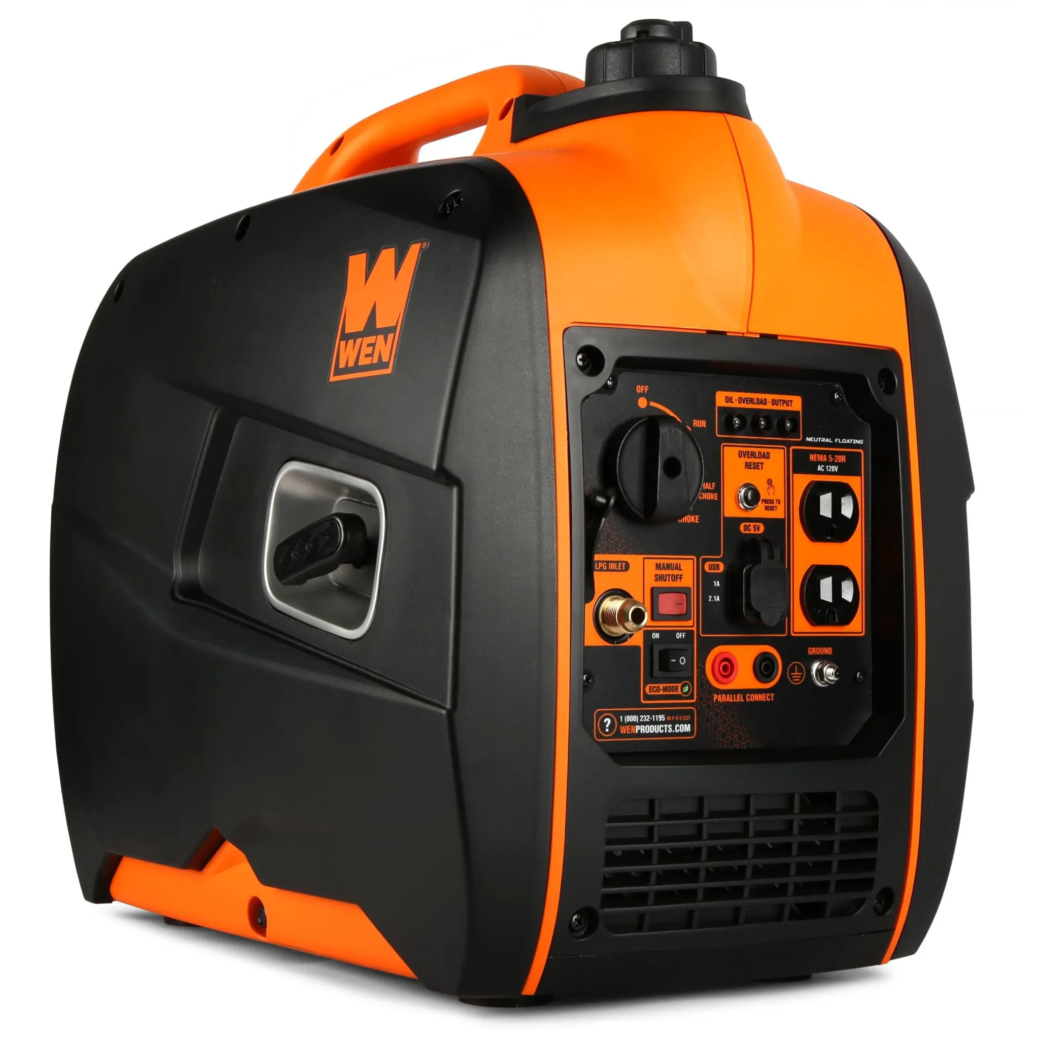 WEN DF250i Super Quiet 2500-Watt Portable Dual Fuel Inverter Generator with Fuel Shut-Off