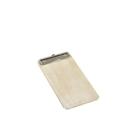 White Wash Wooden Menu Clipboard Wine List 13x24.5x0.6cm