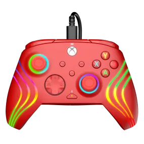 Xbox Series X|S & PC Red Afterglow Wave Wired Controller