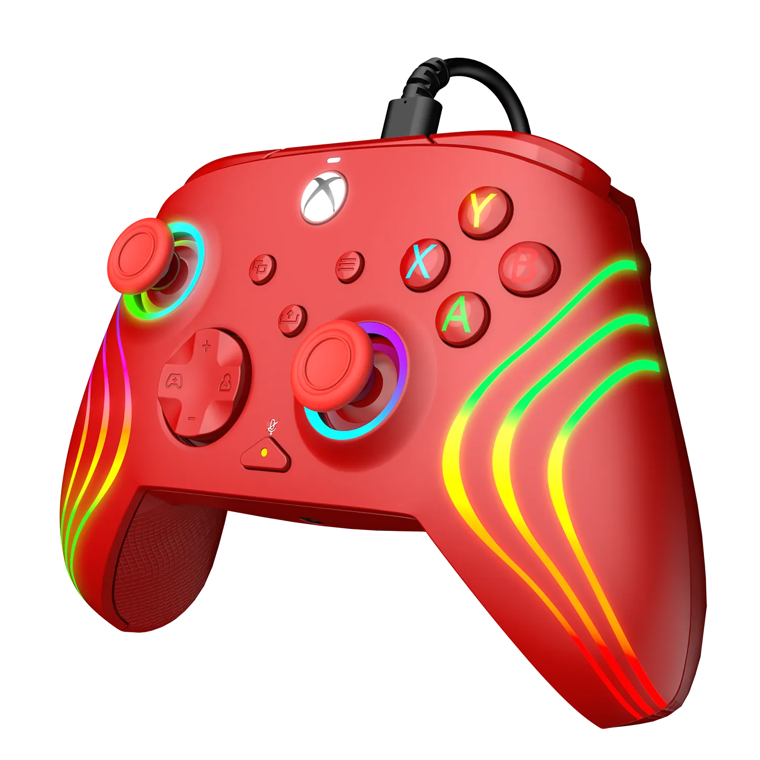 Xbox Series X|S & PC Red Afterglow Wave Wired Controller
